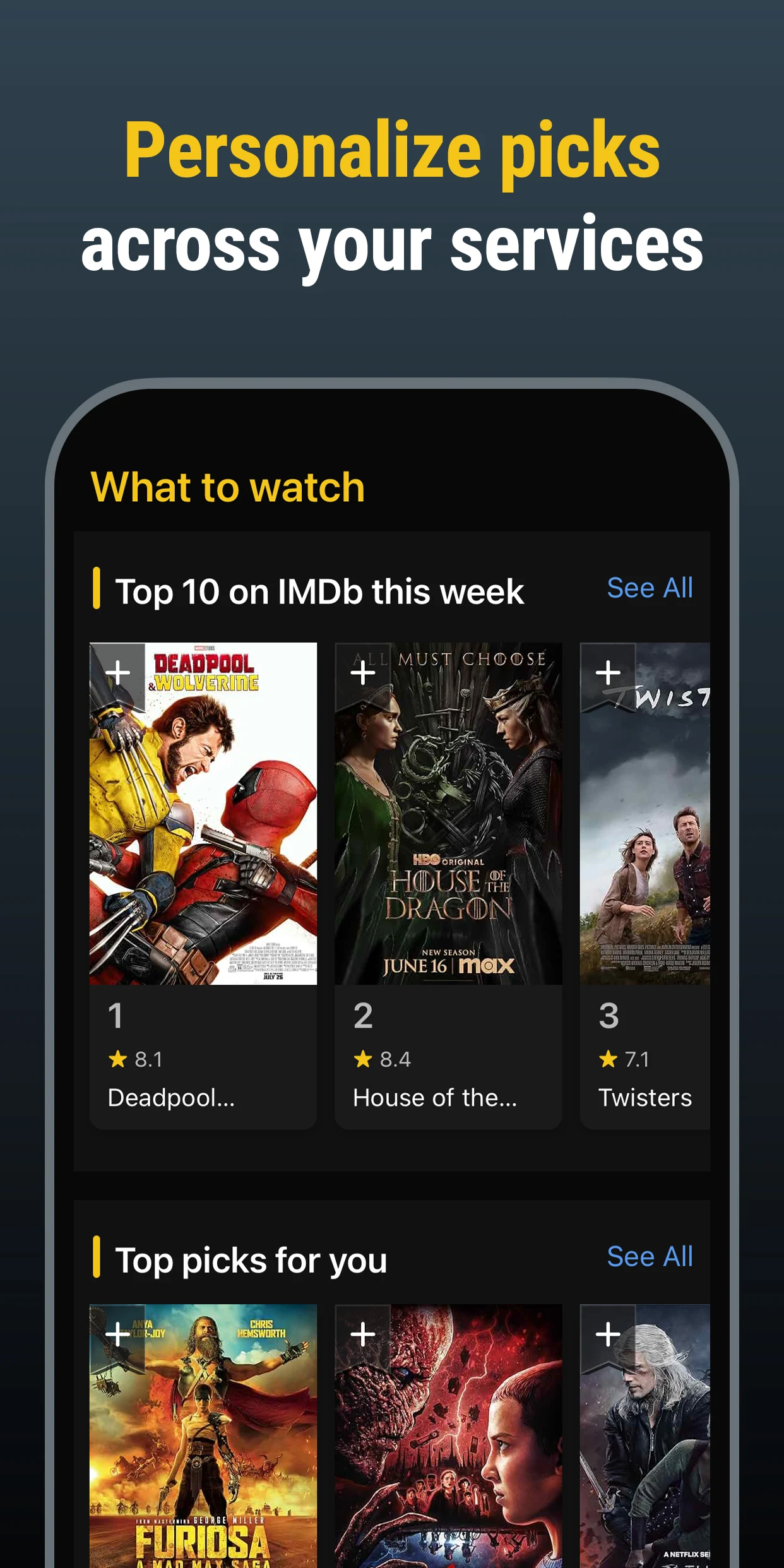 IMDb 영화 TV 앱 다운로드 스크린샷 2