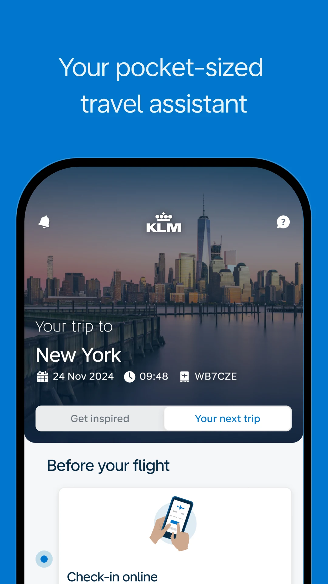 KLM 항공편 예약 앱 다운로드 스크린샷 2