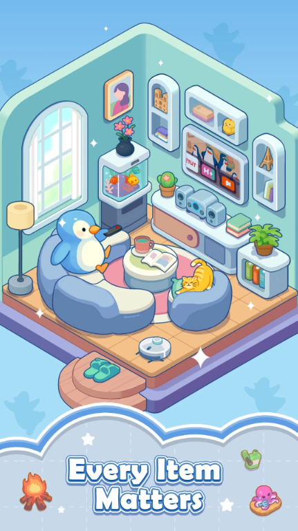 포근한 방 집 꾸미기 게임 앱 다운로드 스크린샷 2