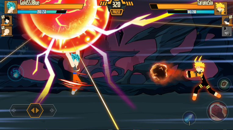 Stickman Dragon Fight 앱 다운로드 스크린샷 1