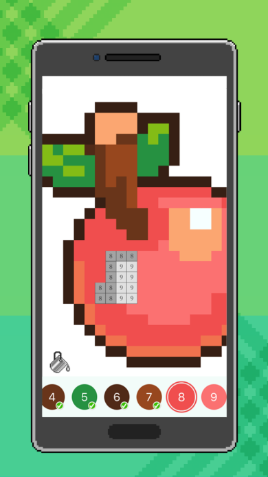 픽셀색칠 게임 앱 다운로드 스크린샷 1